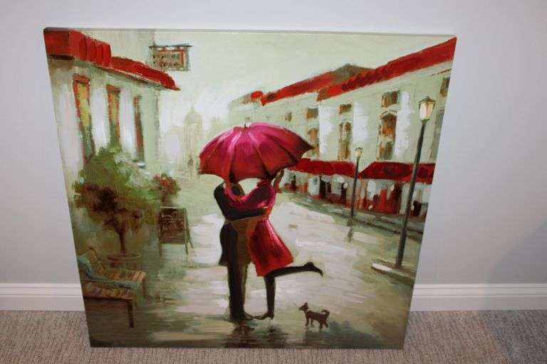 Couple Umbrella Canvas