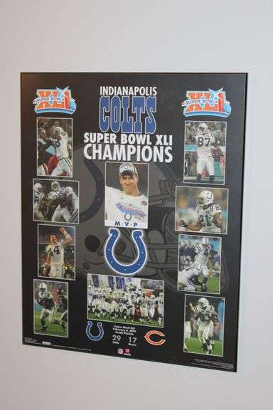Indianapolis Colts Super Bowl Poster