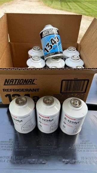National 134a & Honeywell R-1234yf Refrigerant Canisters