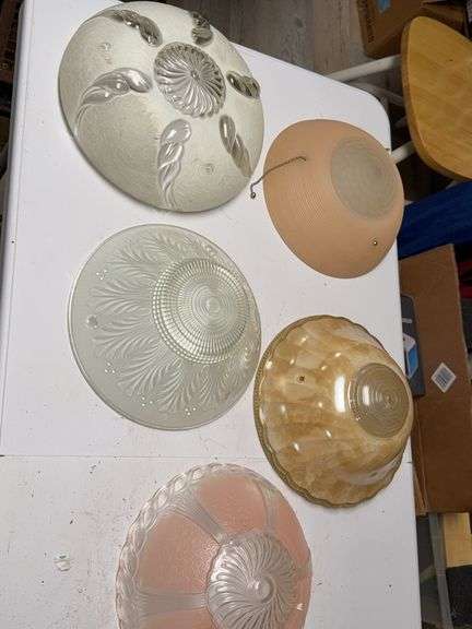 Vintage Glass Lamp Shades
