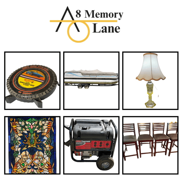 Red Lines, 24' Pontoon, Vintage Ford Tractor,Sterling Flatware & Collectibles.