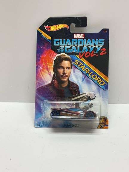 Hot Wheels Marvel Guardians of the Galaxy Vol. 2 Star-Lord Sling Shot Car, 2016, Carded, 1/8 Set DW0