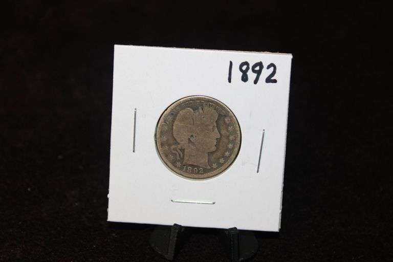 1892 U.S. Barber Silver Quarter