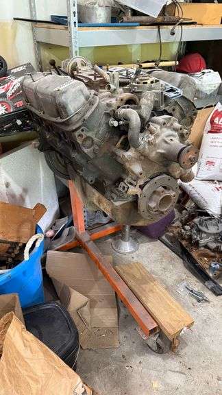 351 Ford Engine on Rolling Engine Stand