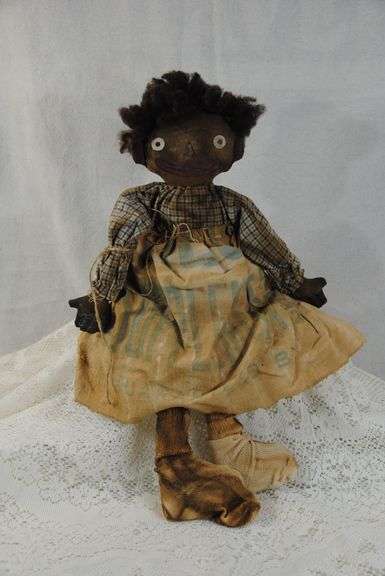 Americana Black Folk-art Doll