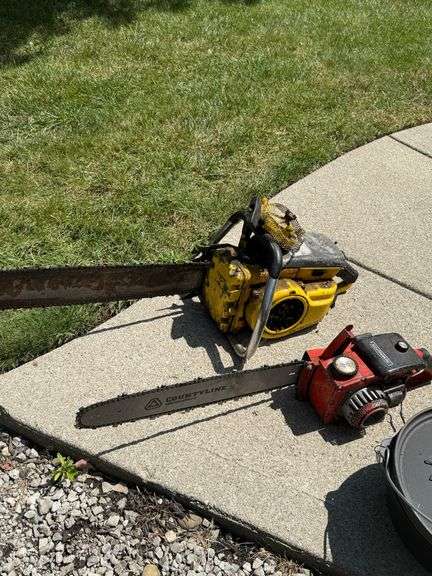 Pair of Vintage Chainsaws