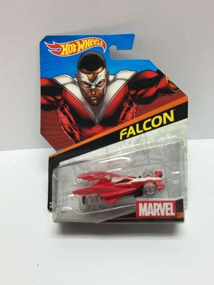 Hot Wheels Marvel Falcon Character Car Die-Cast 1:64 Scale, Factory-Sealed Card, Mattel 2016 Release