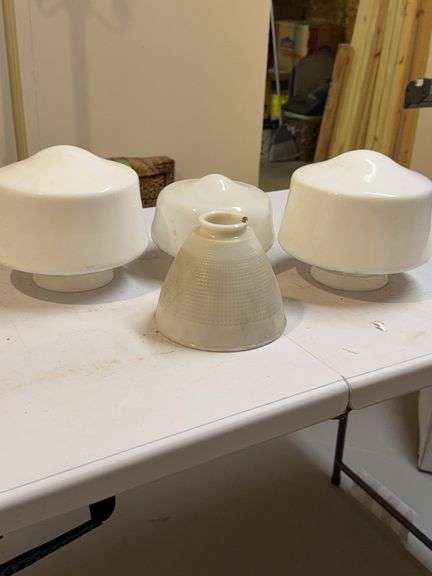 Assorted Glass Lamp Shades