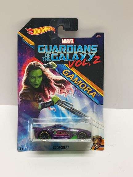 Hot Wheels Marvel Guardians of the Galaxy Vol. 2 Gamora Scorcher Die-Cast Car (2018, Carded) DWD76/D