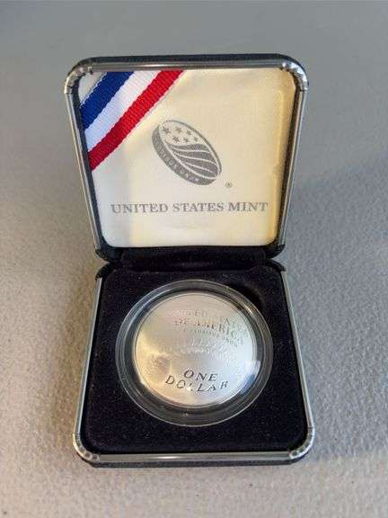 US Mint One Dollar Silver Coin Baseball