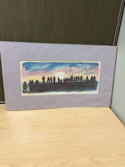Robert Kennedy Limited Edition Signed Print 'Sunset on Mallory Dock, Key West' 31/550 (1987) With Or