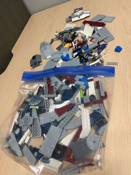 LEGO Star Wars Set 8099 Midi-Scale Imperial Star Destroyer, Partial Build and Loose Pieces with Stic