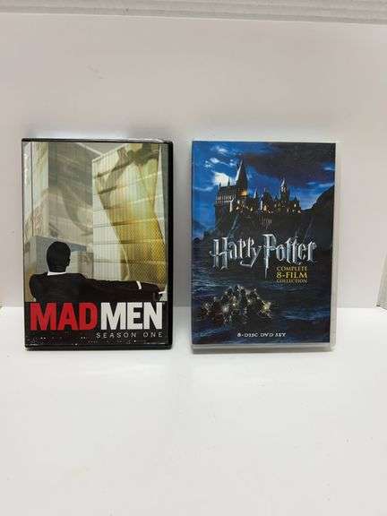 Mad Men Season One 4-Disc DVD Set and Harry Potter Complete 8-Film Collection 8-Disc DVD Set, Both W