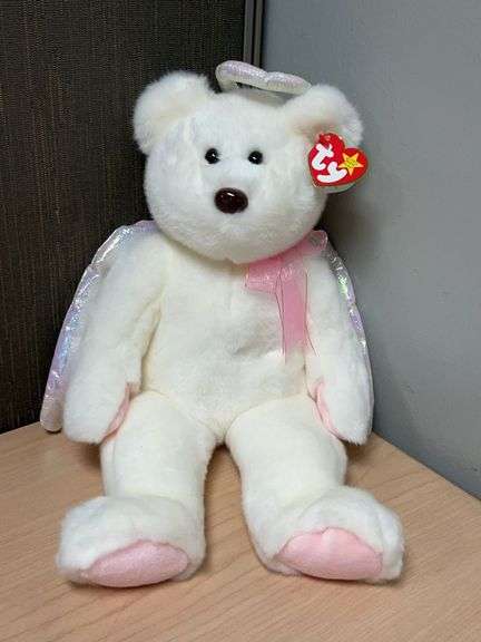 Ty Beanie Buddies Collection Halo Bear Plush 1999 with Tags
