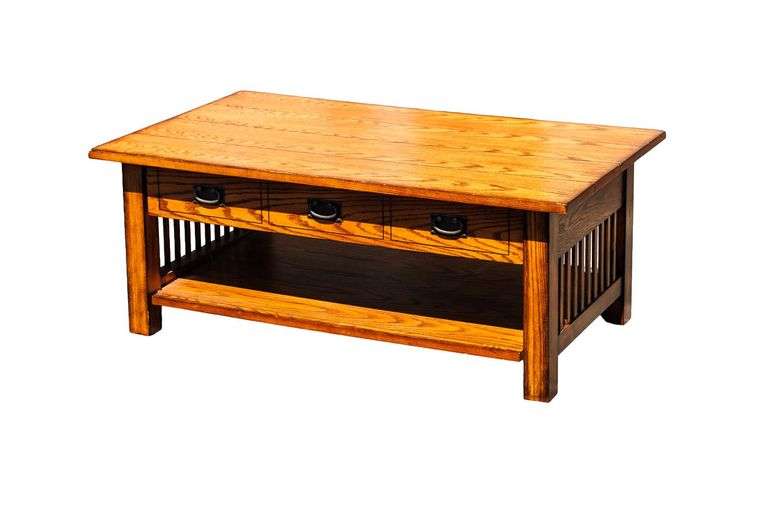 Vintage Mission Style Coffee Table