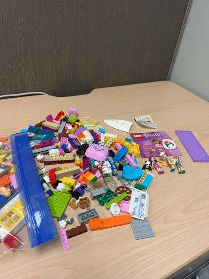 LEGO Friends Mixed Bulk Lot With Olivia Minifigures, Instruction Booklet, and Assorted Accessories, 
