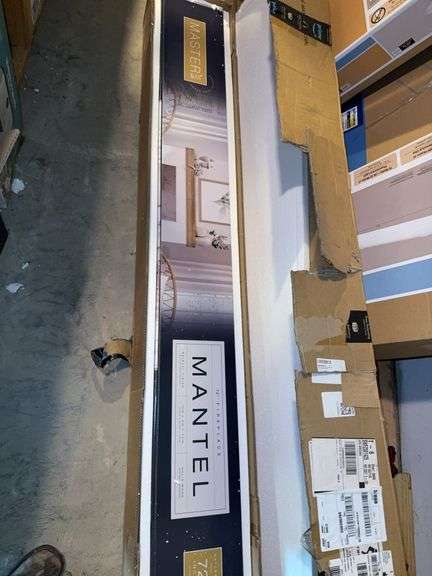 Master and co 72” fireplace mantle solid wood
