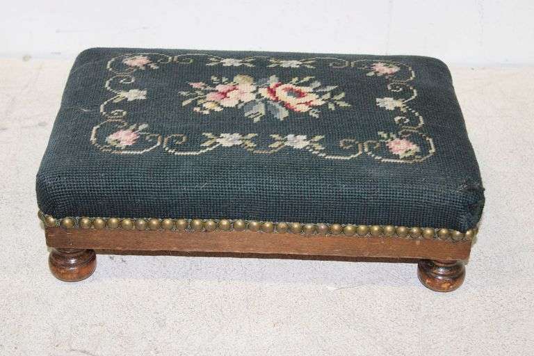 Needlepoint Footstool