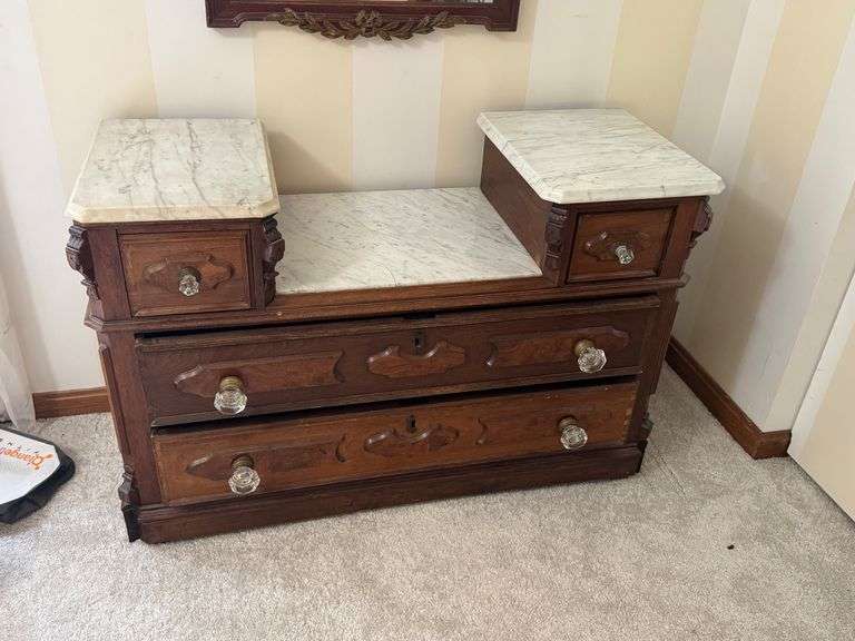 Antique Victorian Vanity Chest