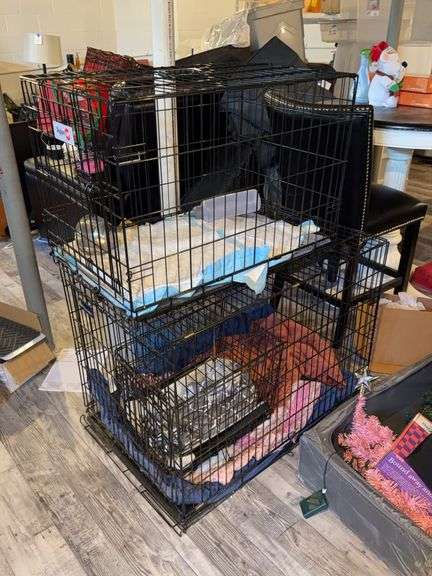 Large Folding Wire Dog Crates