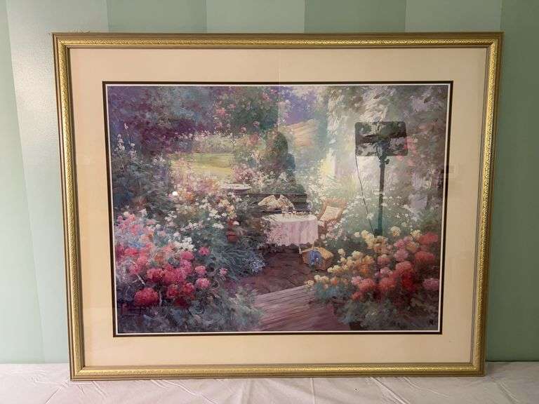 Garden Scene Wall Art Print