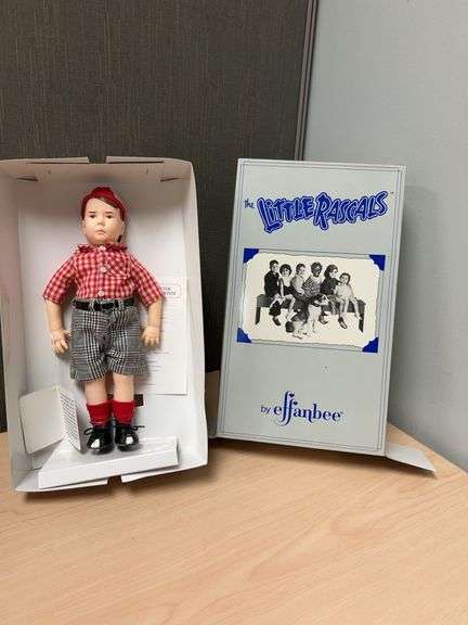 1989 Effanbee The Little Rascals Spanky Doll, Style No. 1031, Original Box, 12 Inch Figure, King Wor