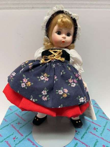 Madame Alexander "Gretel" 464 Doll, 8" Hard Plastic, Original Box, Tag, and Booklet (Little Women Se