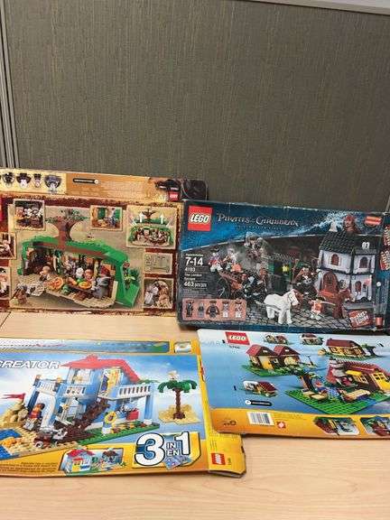 LEGO Lot: (EMPTY BOXES) 79003 The Hobbit Bag End, Pirates of the Caribbean 4193 London Escape, Creat