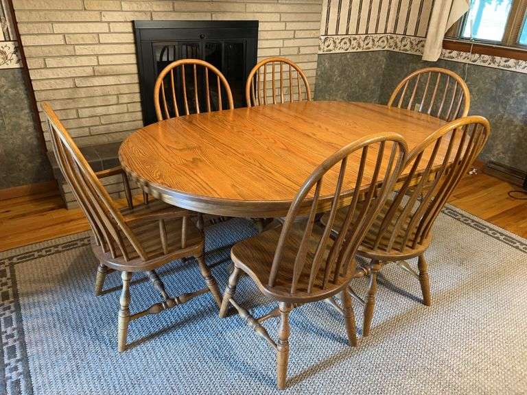 Amish Oak Dining Set