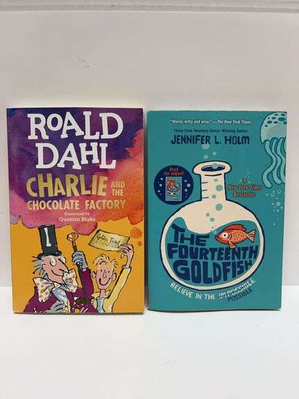 Roald Dahl “Charlie and the Chocolate Factory” and Jennifer L. Holm “The Fourteenth Goldfish” 2-Book