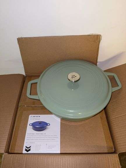 2 Misen 5 1/2 quart braisers