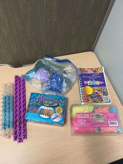 Rainbow Loom Monster Tail Kit With Looms, Full Pastel Band Pack, Loomatic’s Guide, Bulk Bands Lot Se