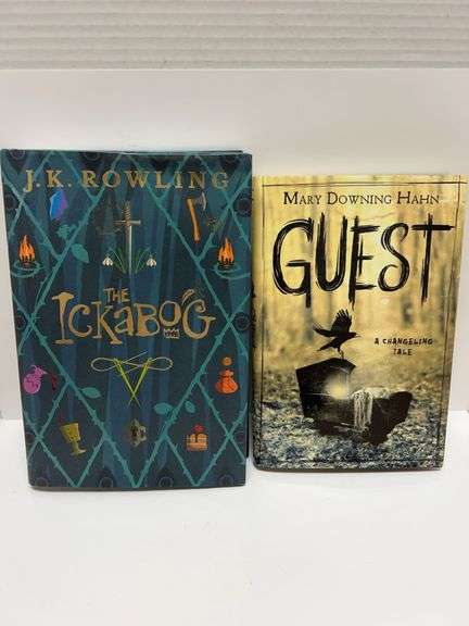 Two Modern Children’s Novels: The Ickabog by J.K. Rowling and Guest by Mary Downing Hahn (Hardcover)
