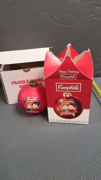 Campbell’s Kids 100th Birthday Collector’s Edition Christmas Ornament 2003 with Original Box and Pac