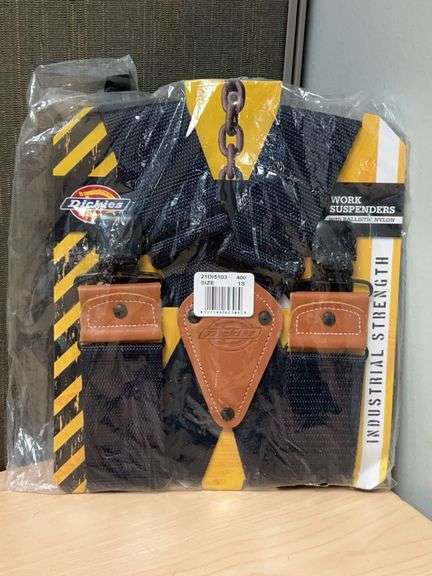 Dickies Industrial Strength Work Suspenders with Ballistic Nylon, Size 1S, New in Package (21DI5103)