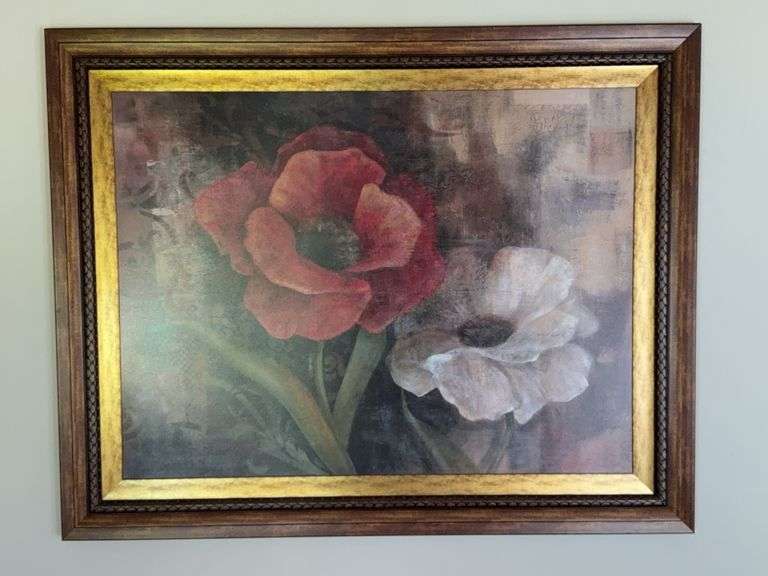 Framed Floral Wall Art