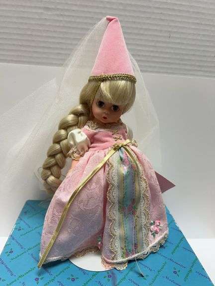 Madame Alexander Rapunzel Doll Brother Grimm Series Storyland 1995 With Box and Tag Pink Dress