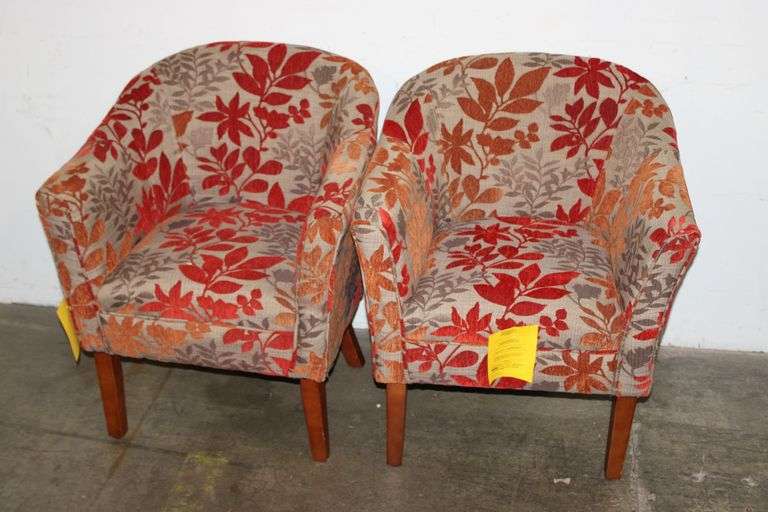 Floral Accent Armchairs