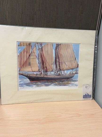 Rusty Schooner, Key West 8/150 Signed Limited Edition Print by M. Glemser, 1988