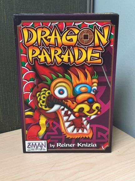 Dragon Parade Board Game by Reiner Knizia, Z-Man Games, Complete with Unused Components, 2-5 Players