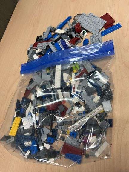 LEGO Parts Lot With Assorted Plates, Bricks, Web Element, Technic and Cockpit Pieces in Bagged Set