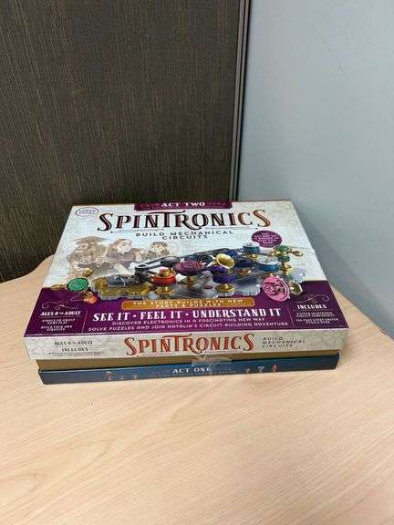 Spintronics Act One and Act Two Mechanical Circuits Puzzle Sets By Upper Story, Complete With Manual