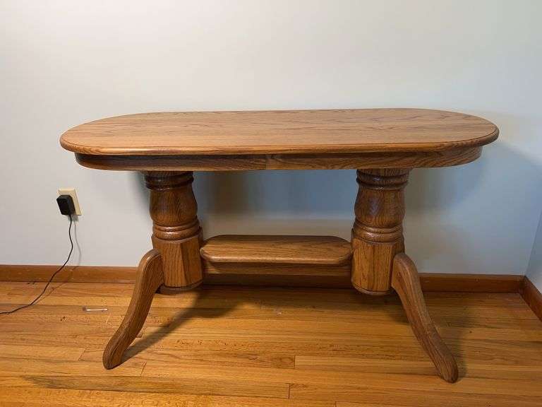 Amish Oak Sofa Table