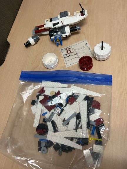 LEGO Star Wars 75301 X-Wing Fighter, Partial Build with Spare Pieces and Sticker Sheet, Unboxed Set
