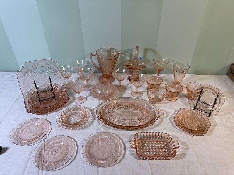 Pink Depression Glassware