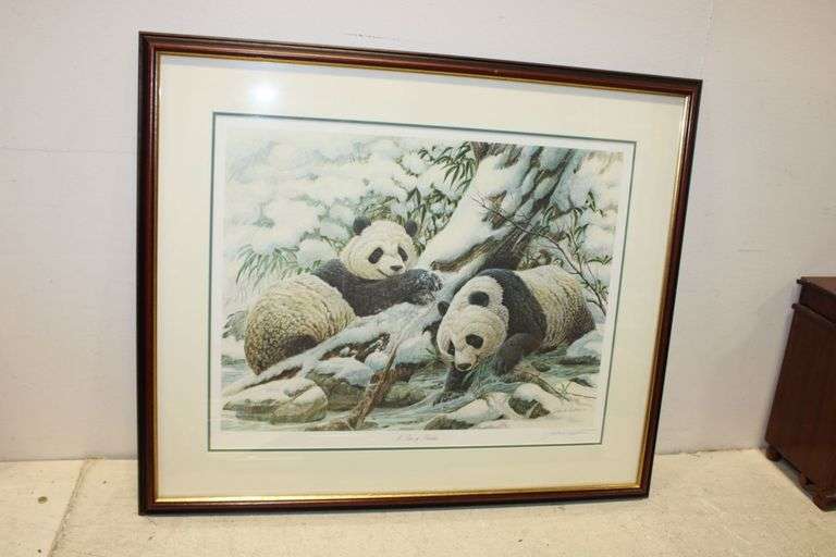 John A. Ruthven "A Pair of Pandas" Art Print