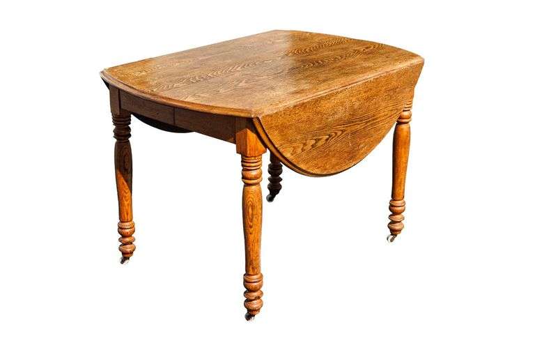 Antique Oak Drop-leaf Table