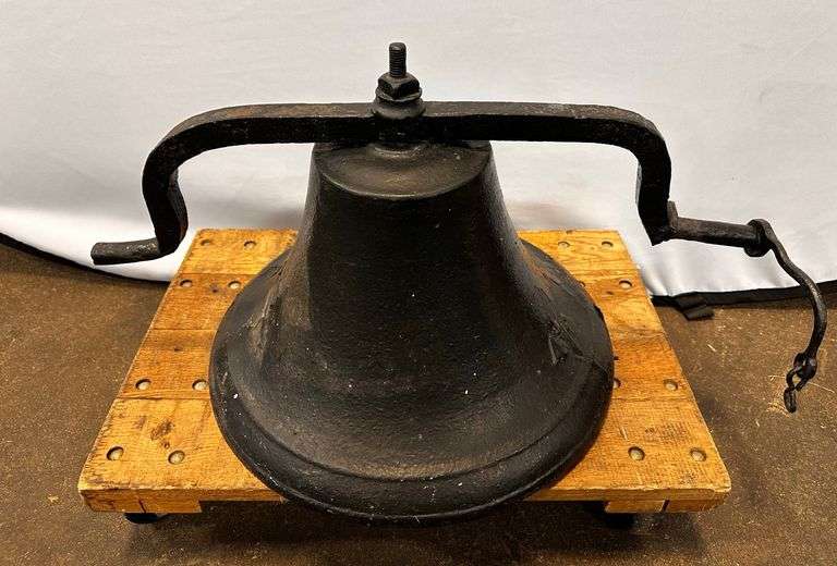 Large Schoolhouse Bell with a Bracket to Hang