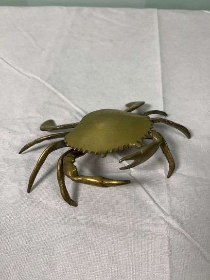 Brass Crab Trinket Dish
