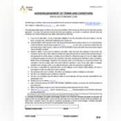 Thumbnail image of Acknowledgement of Terms and Conditions